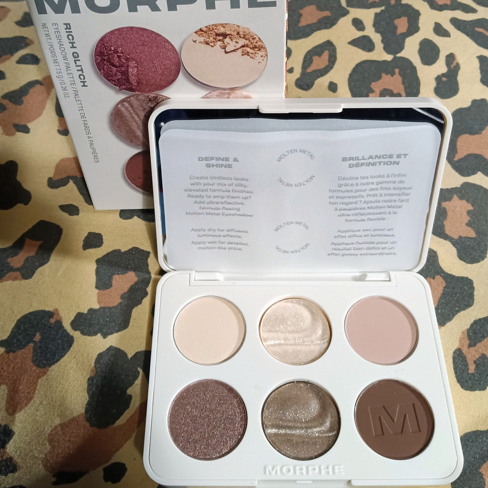 Morphe Rich Glitch Eyeshadow Palette - Warm Neutrals